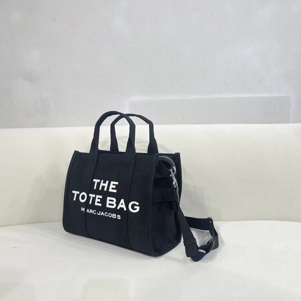 Marc Jacobs Black Canvas 'The Tote Bag' Messenger